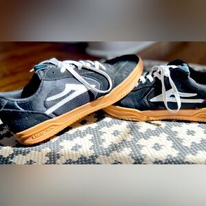 Lakai Atlantic Skate shoe Alvarez Sz 10.5 black/gum cupsole.Excellent.